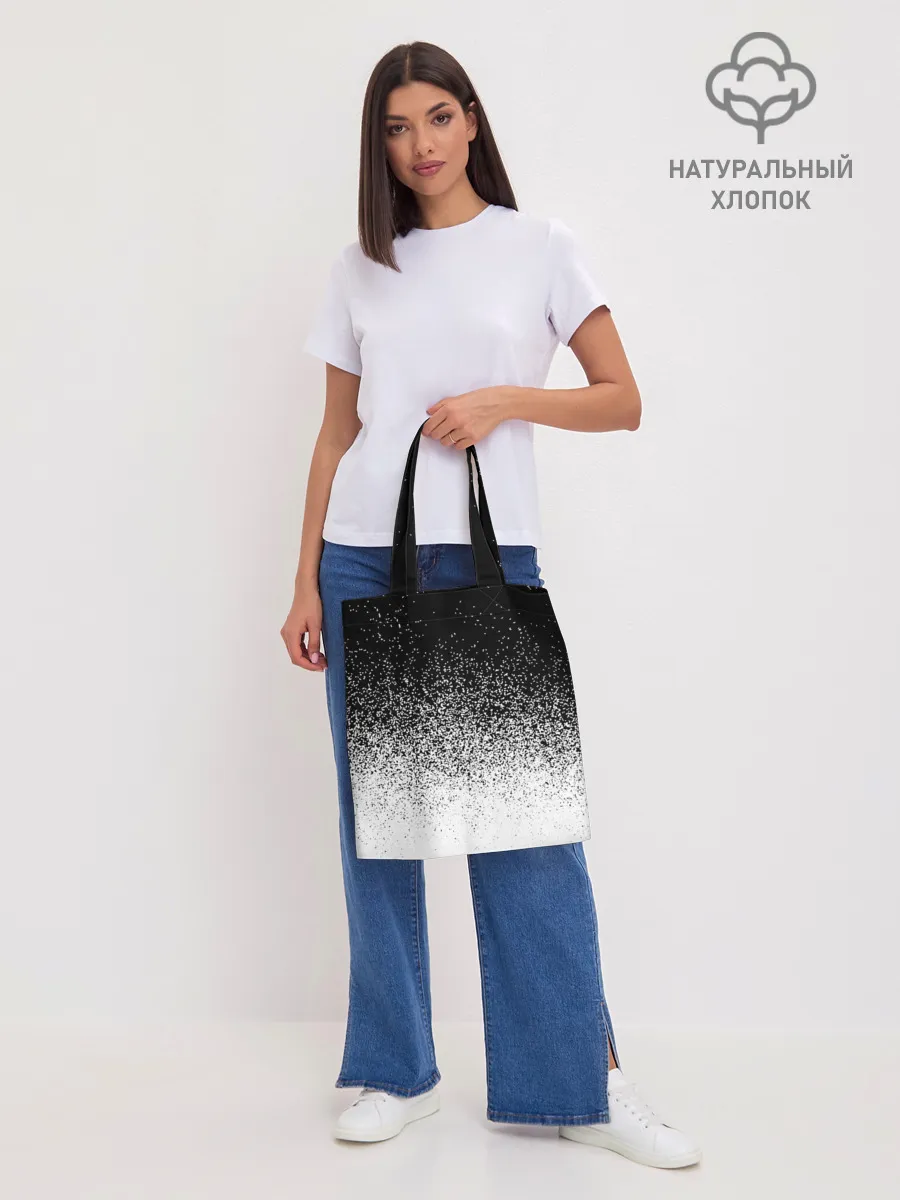 Шоппер база / BLACK AND WHITE ABSTRACTION