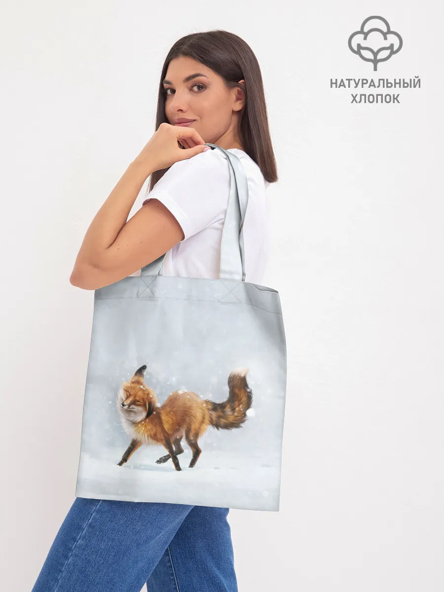 Шоппер база / Зимняя лисичка