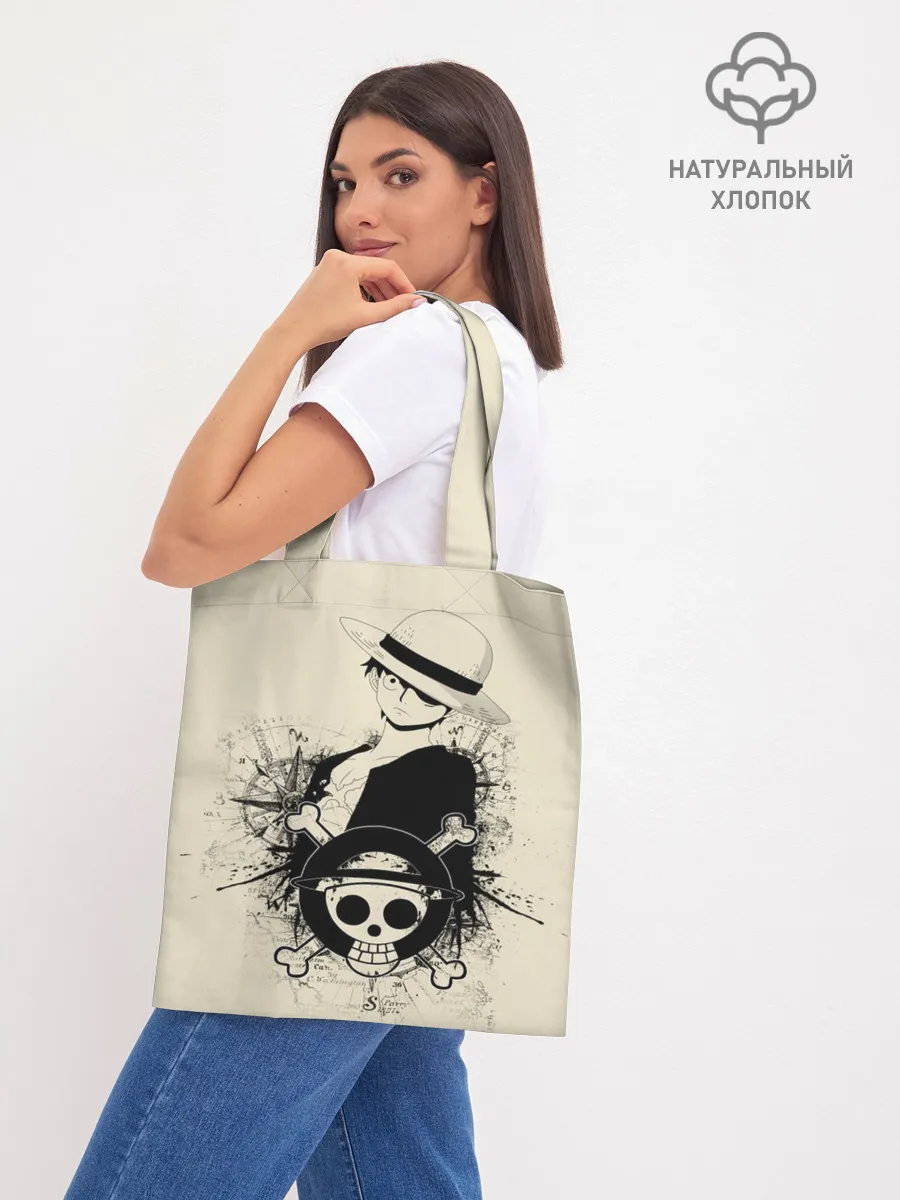 Шоппер база / шляпа и череп One Piece