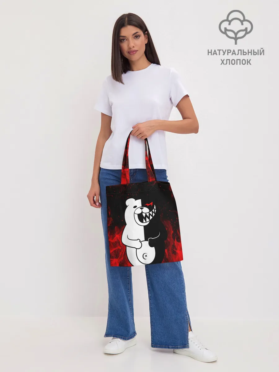 Шоппер база / MONOKUMA В ПЛАМЕНИ / МОНОКУМА