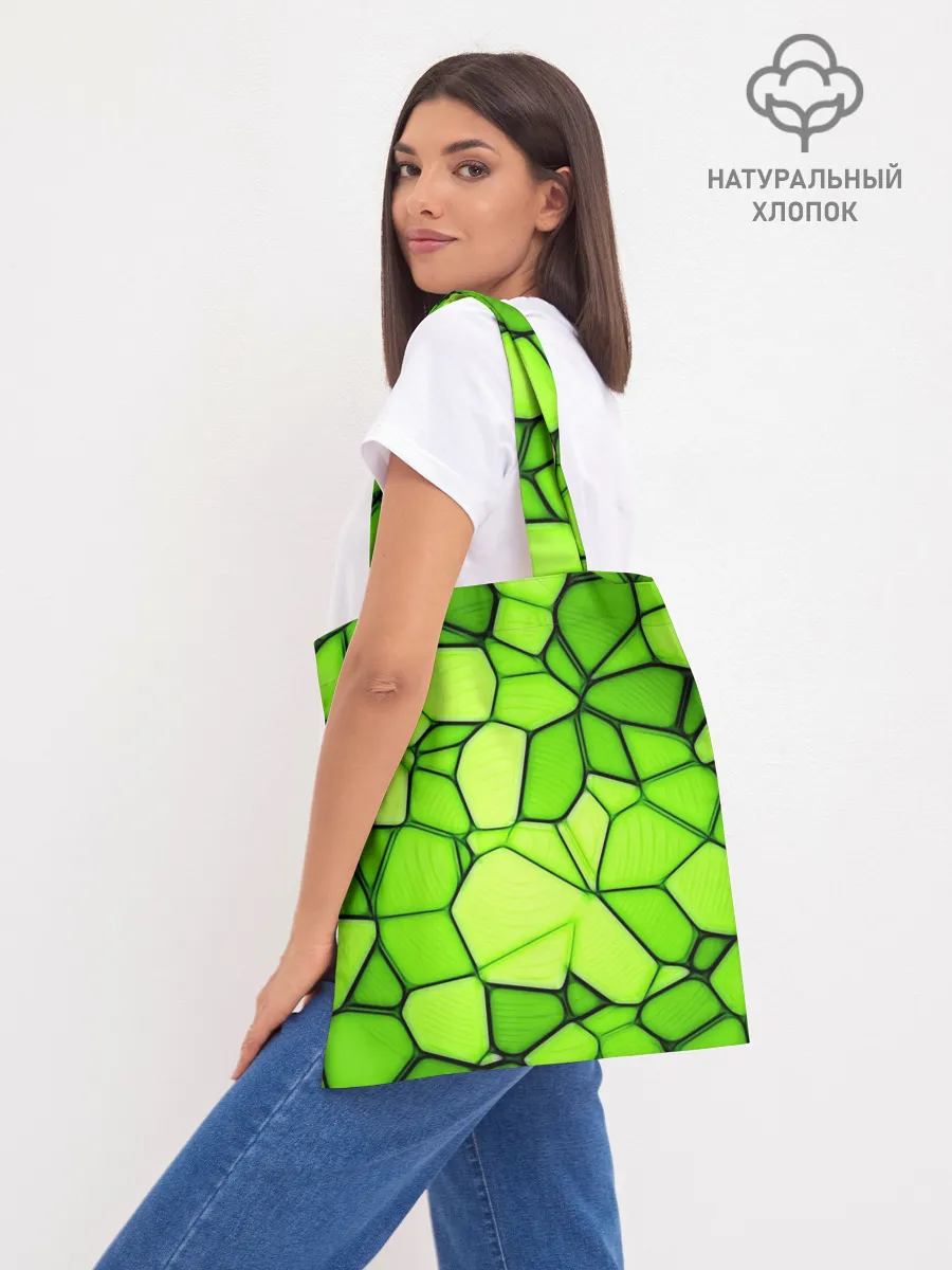 Шоппер база / Зеленая мозаика