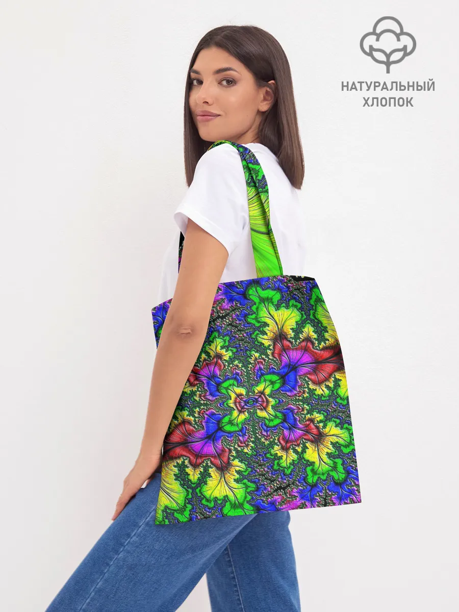 Шоппер база / НЕОНОВЫЙ ЦВЕТОК