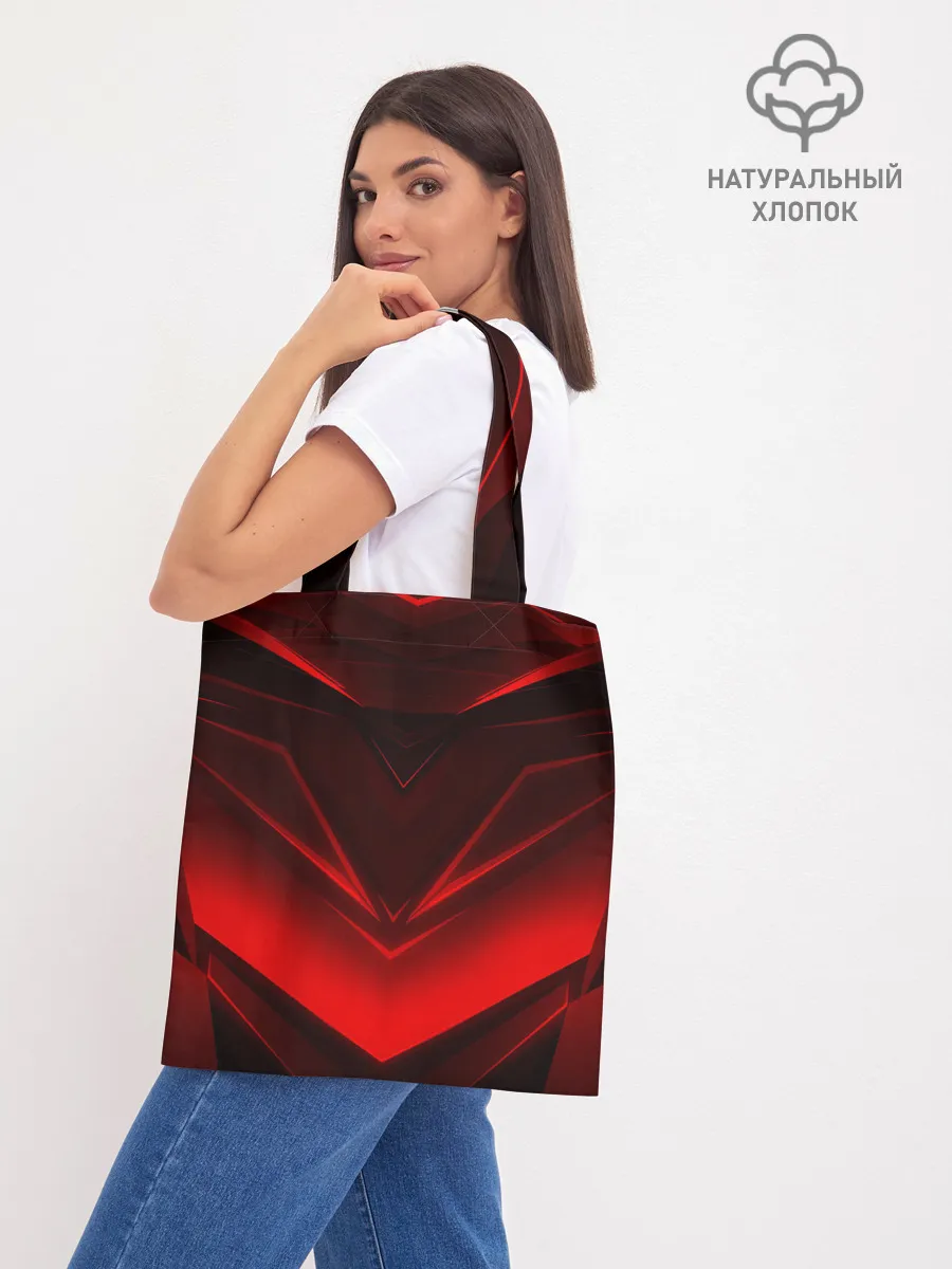 Шоппер база / GEOMETRY STRIPES | КРАСНАЯ ГЕОМЕТРИЯ