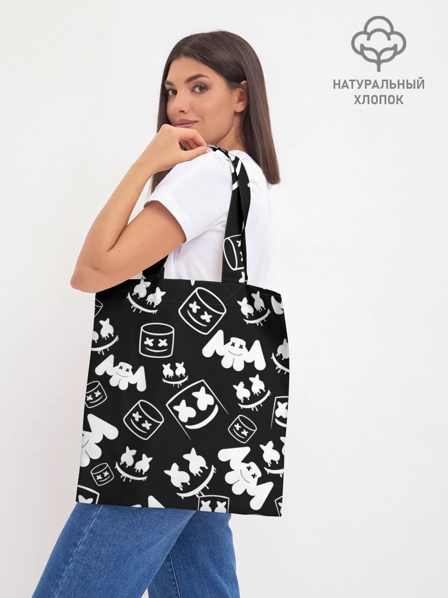 Шоппер база / Marshmello ЧБ