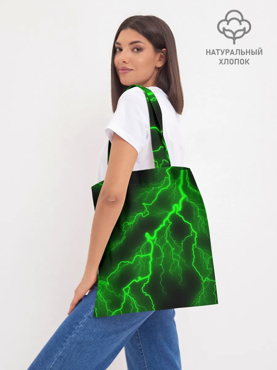 Шоппер база / МОЛНИЯ GREEN NEON