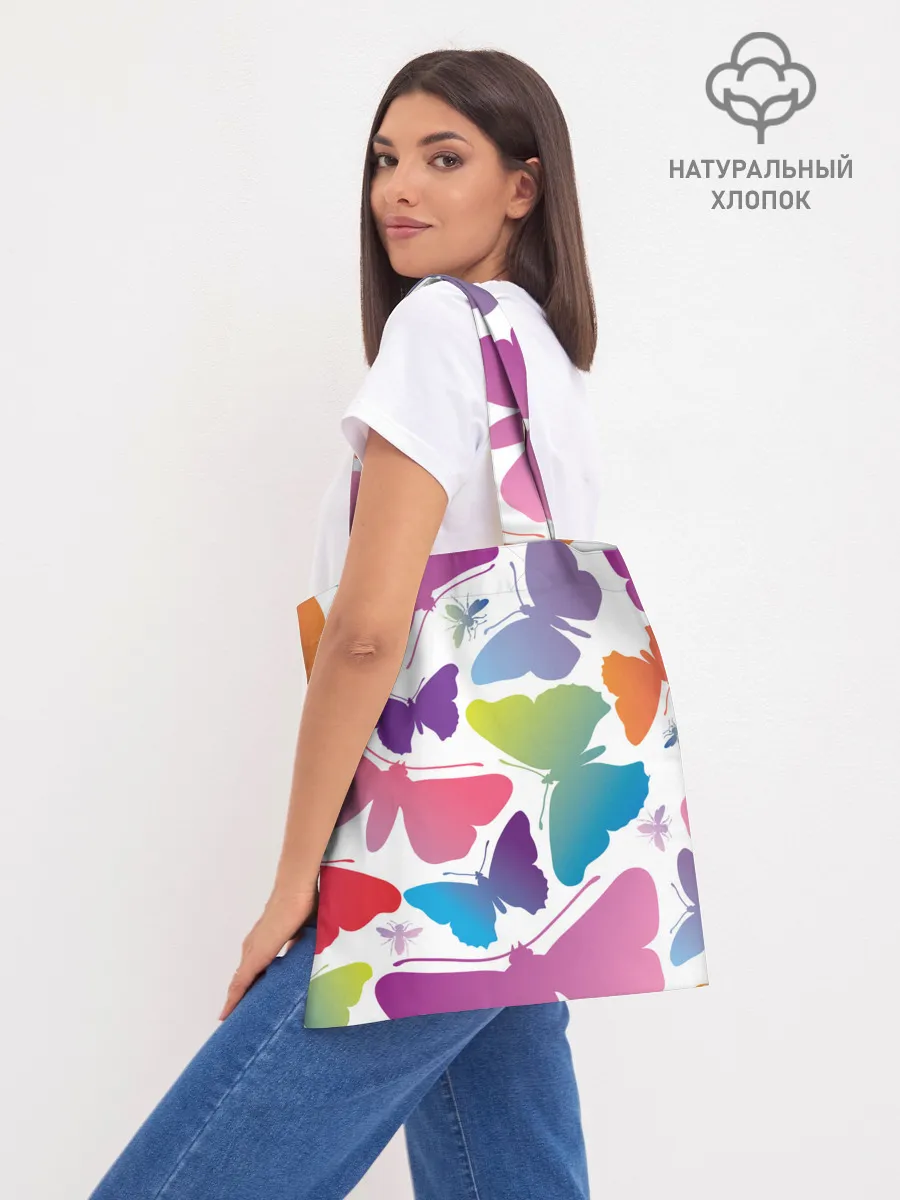 Шоппер база / БАБОЧКИ ПАТТЕРН | BUTTERFLY PATTERN