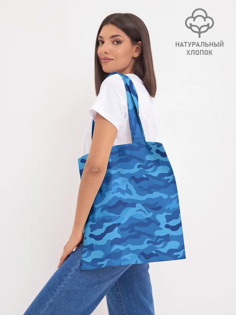 Шоппер база / СИНИЙ КАМУФЛЯЖ