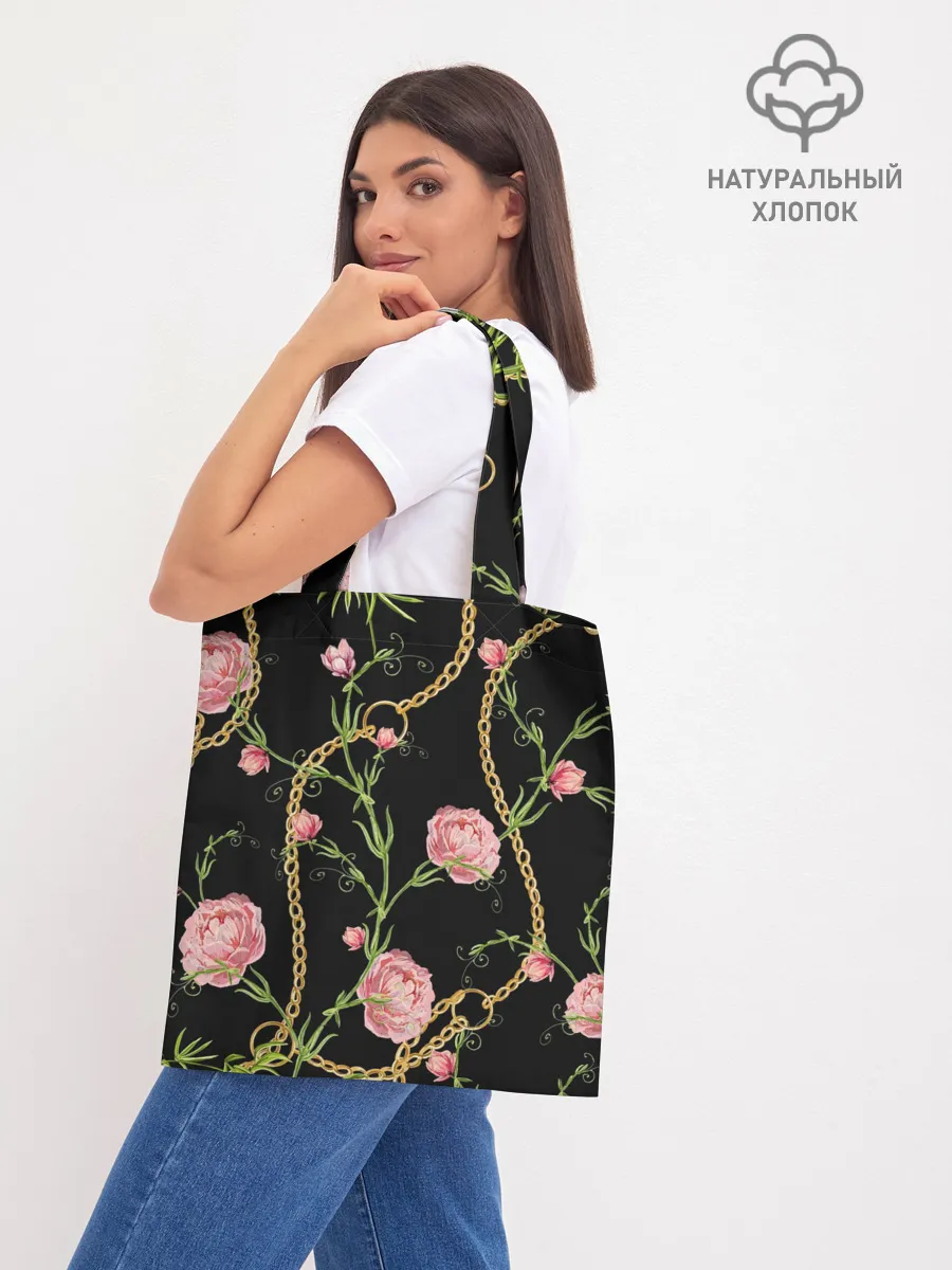 Шоппер база / Золотая цепь и розы