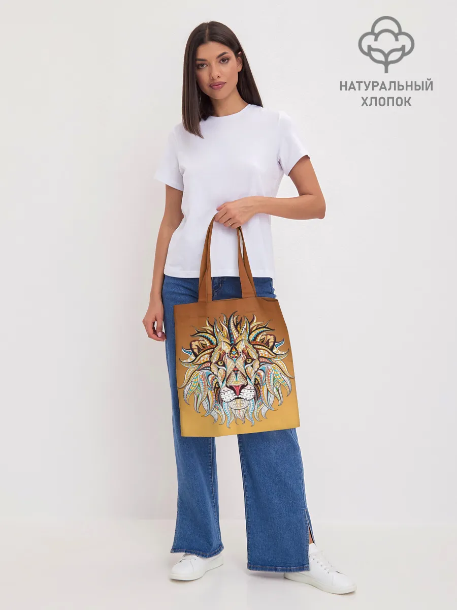 Шоппер база / Стилизованный арт ЛЕВ морда