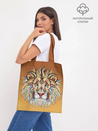 Шоппер база / Стилизованный арт ЛЕВ морда