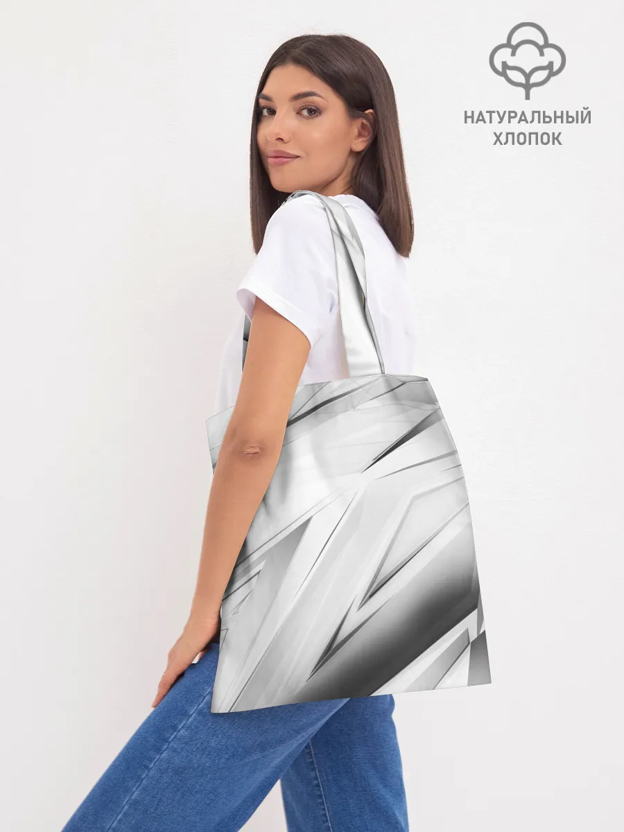 Шоппер база / GEOMETRY STRIPES WHITE