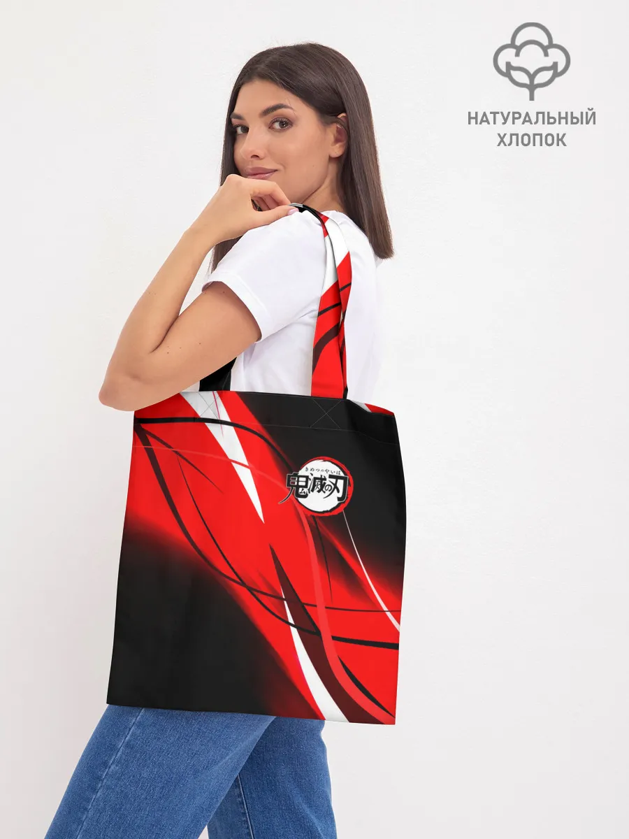 Шоппер база / KIMETSU NO YAIBA маленький лого