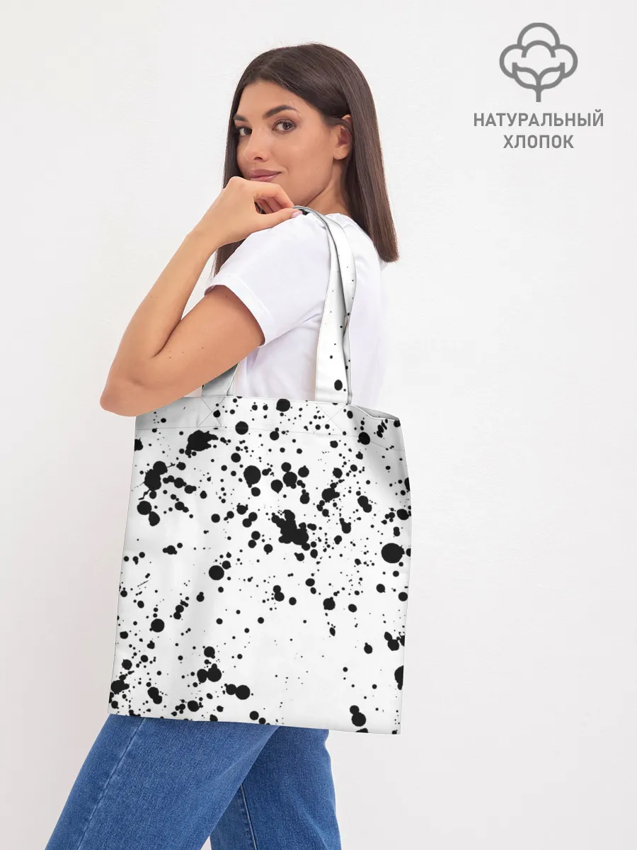 Шоппер база / Далматинец - брызги чёрными пятнами
