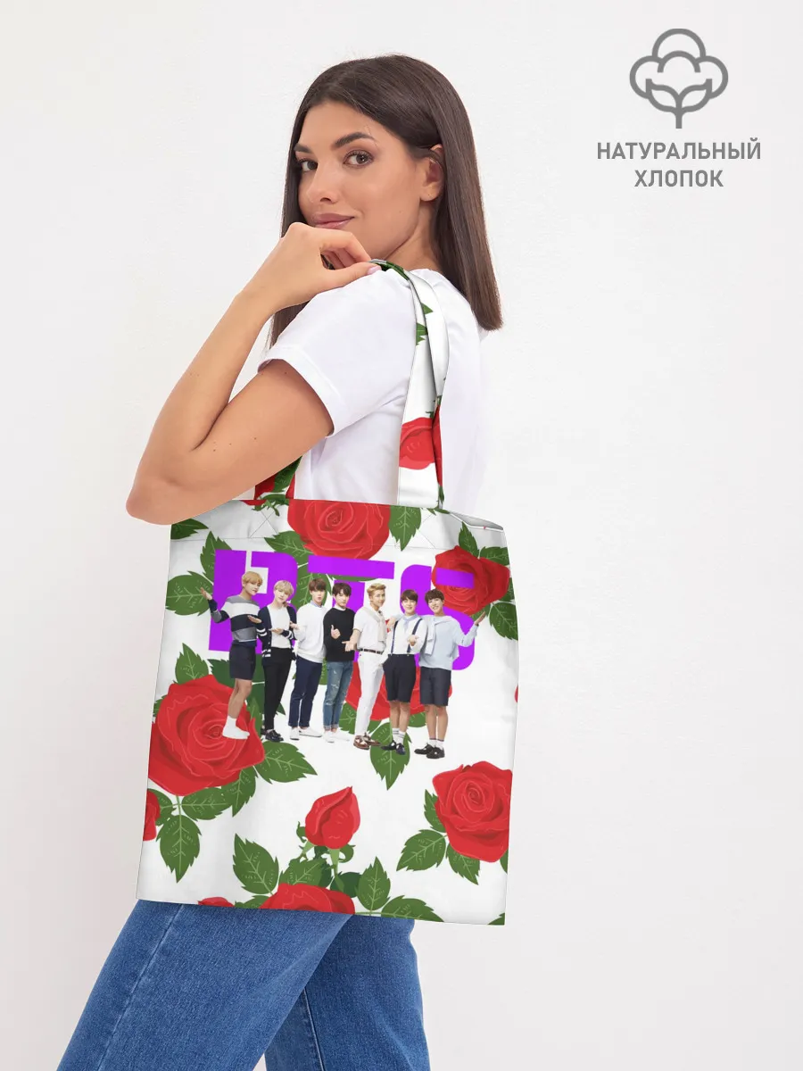 Шоппер база / BTS Roses | White
