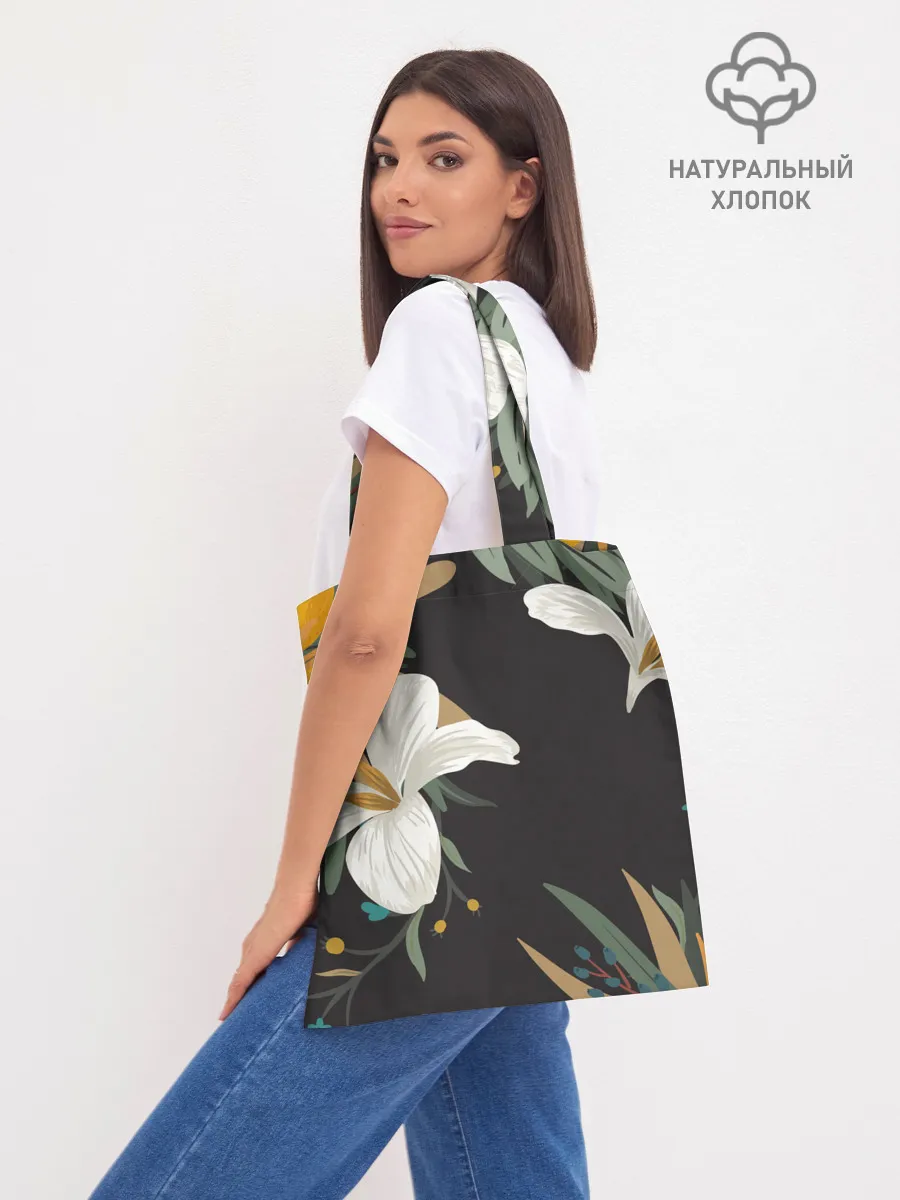 Шоппер база / Цветочный арт