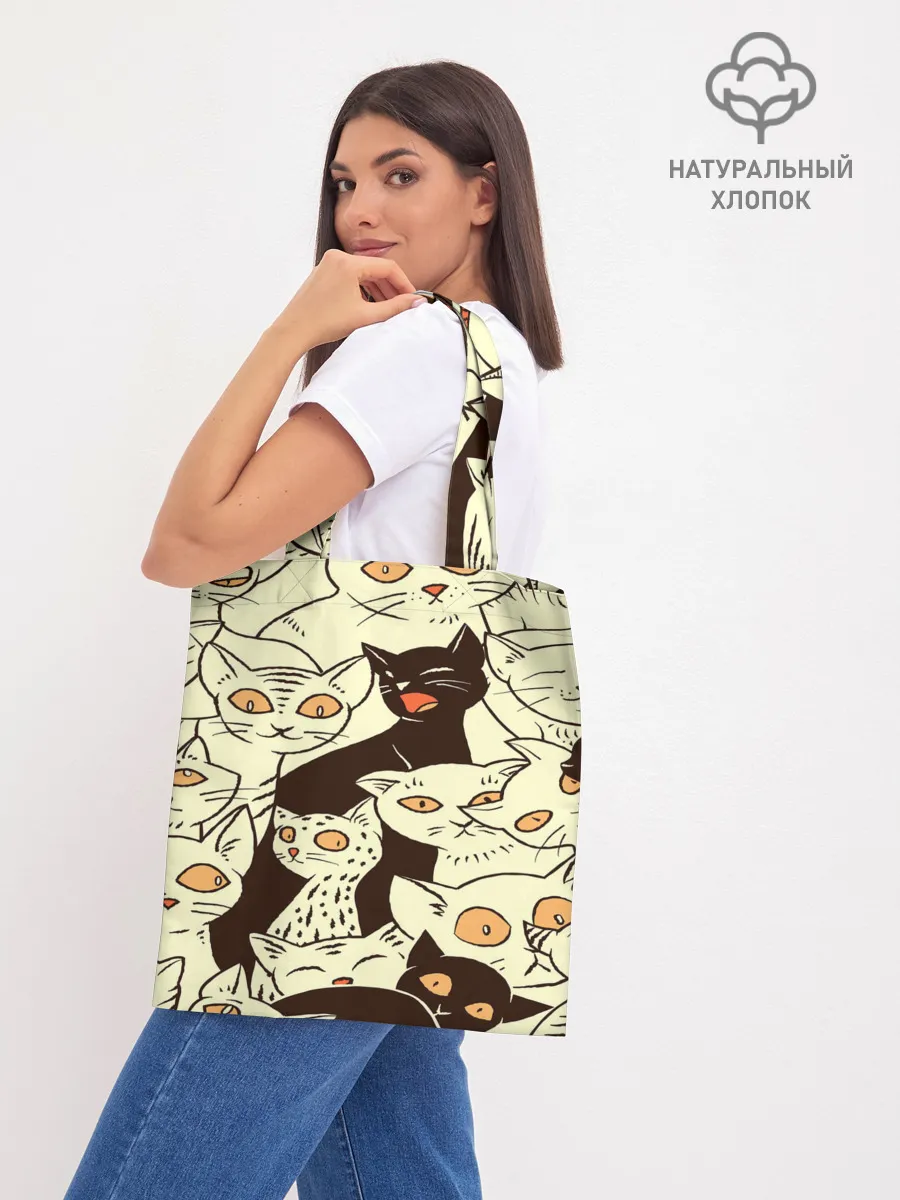 Шоппер база / КОТЯТА ПАТТЕРН