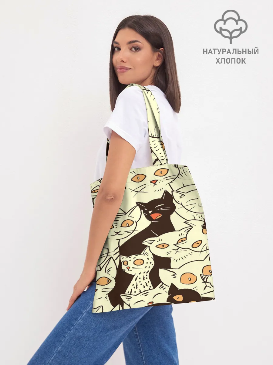 Шоппер база / КОТЯТА ПАТТЕРН