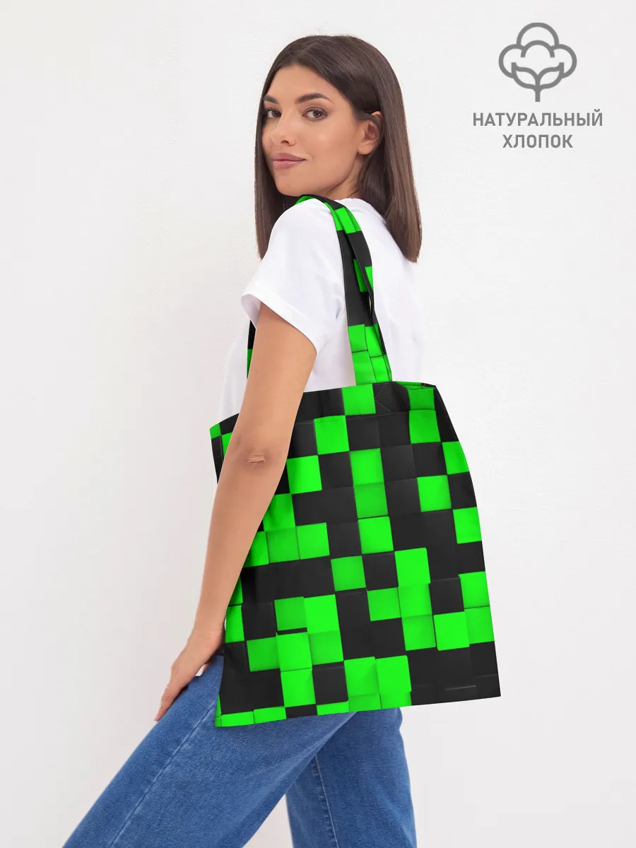 Шоппер база / ЗЕЛЕНЫЕ КУБИКИ