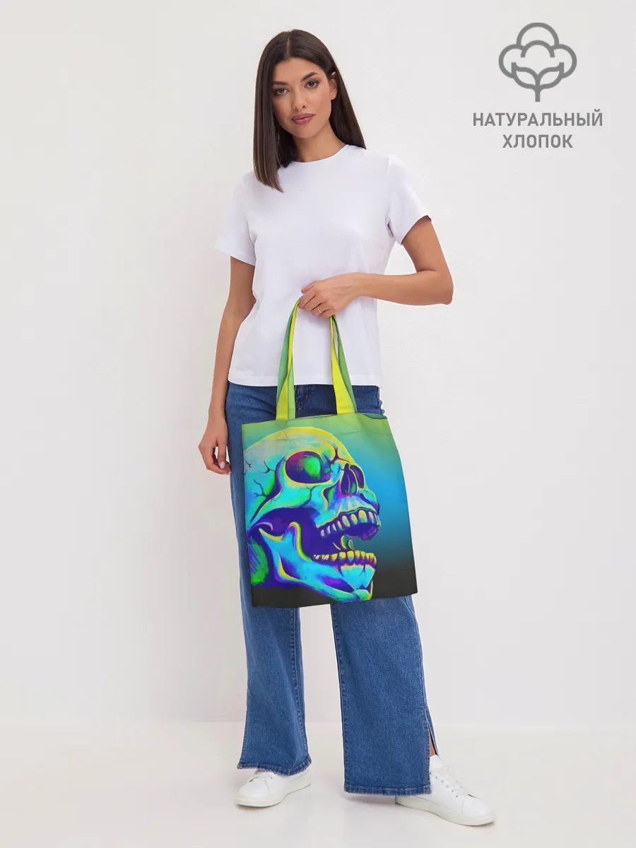 Шоппер база / Neon skull