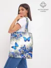 Шоппер база / Butterfly | Blue White