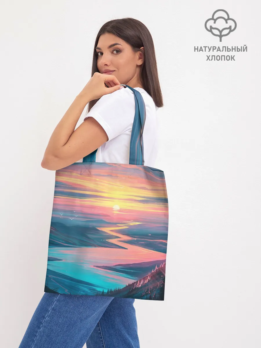 Шоппер база / Извилистая река закат природа