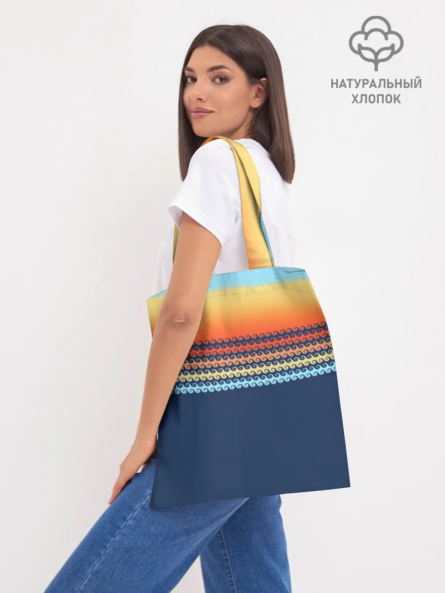 Шоппер база / Летние волны и пальма