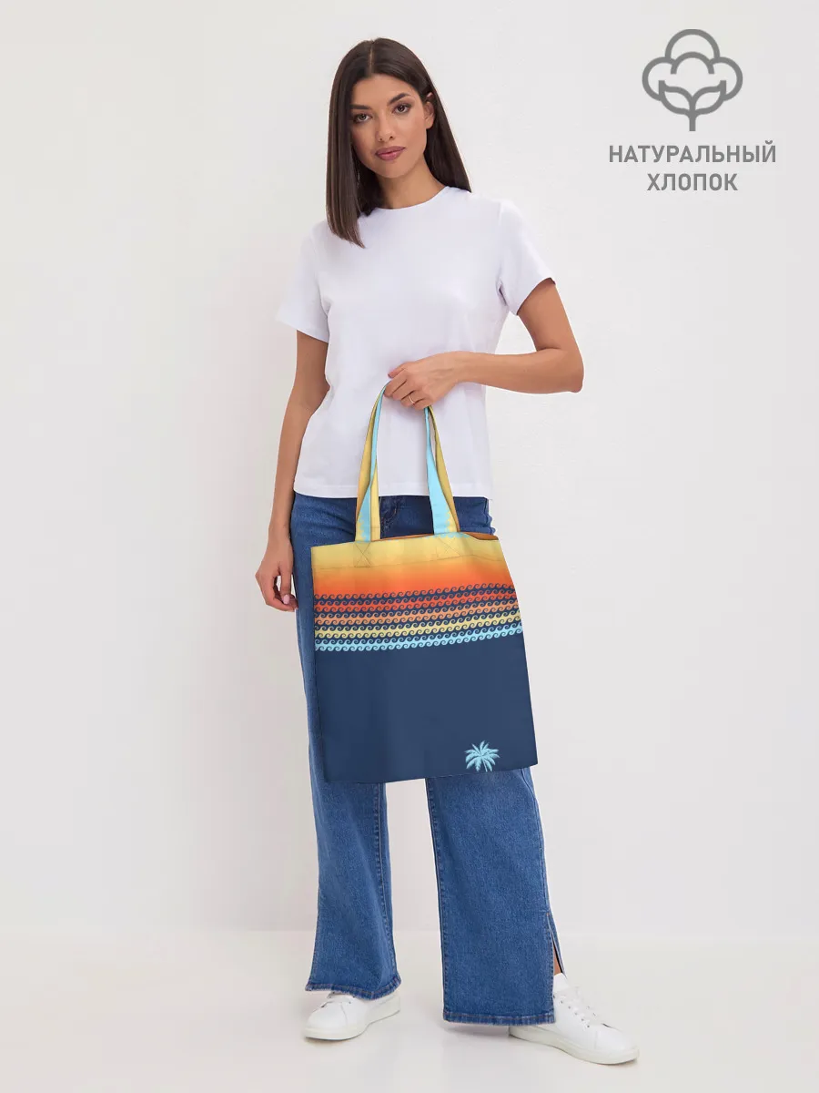 Шоппер база / Летние волны и пальма