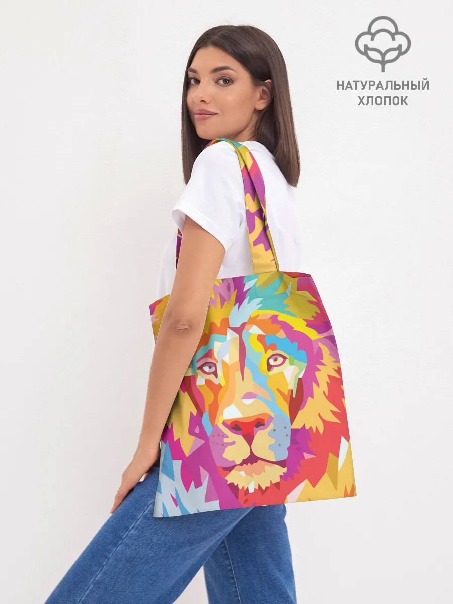 Шоппер база / Акварельный лев