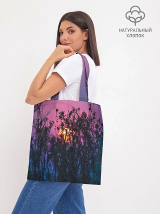 Шоппер база / Трава растения закатный свет