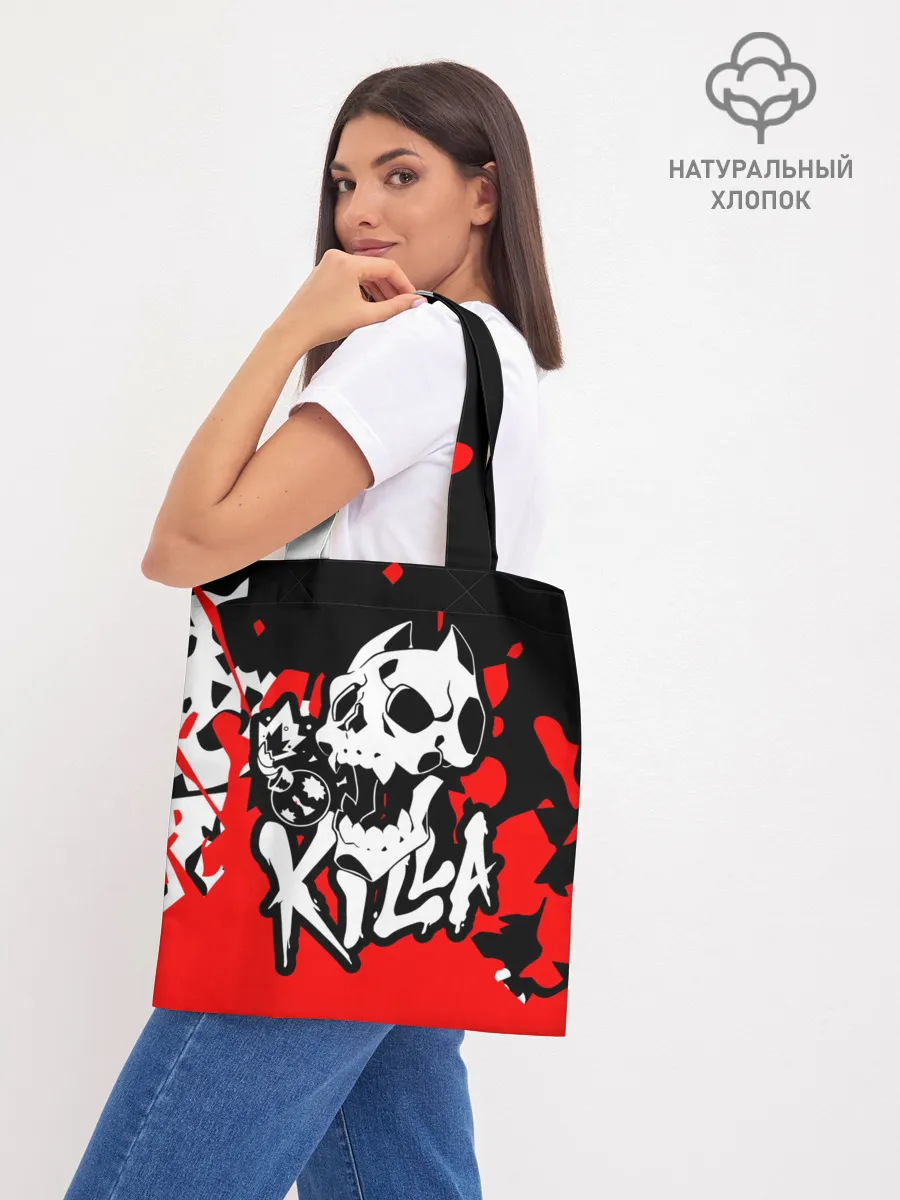 Шоппер база / KILLA красные брызги