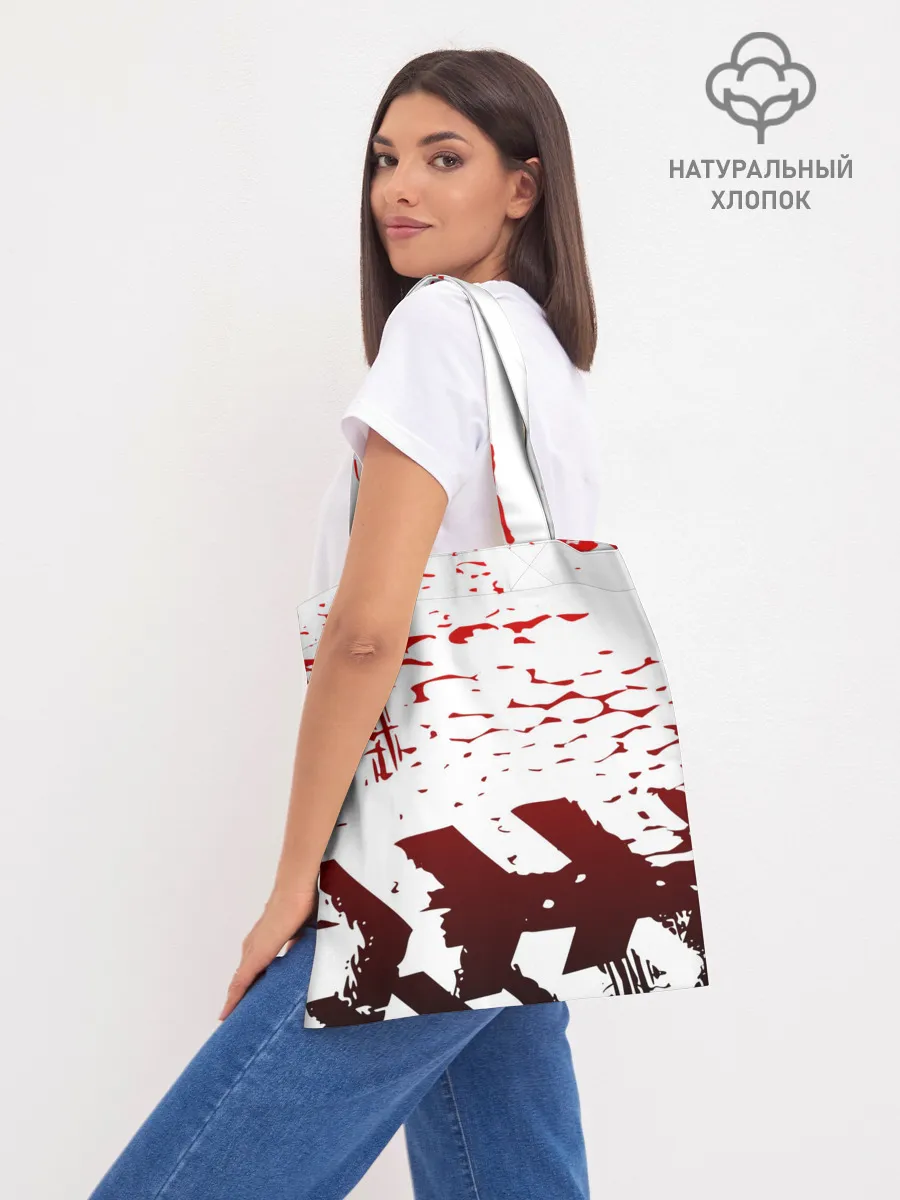 Шоппер база / KILLA красные следы