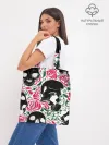 Шоппер база / Череп, розы, цветы, зубы