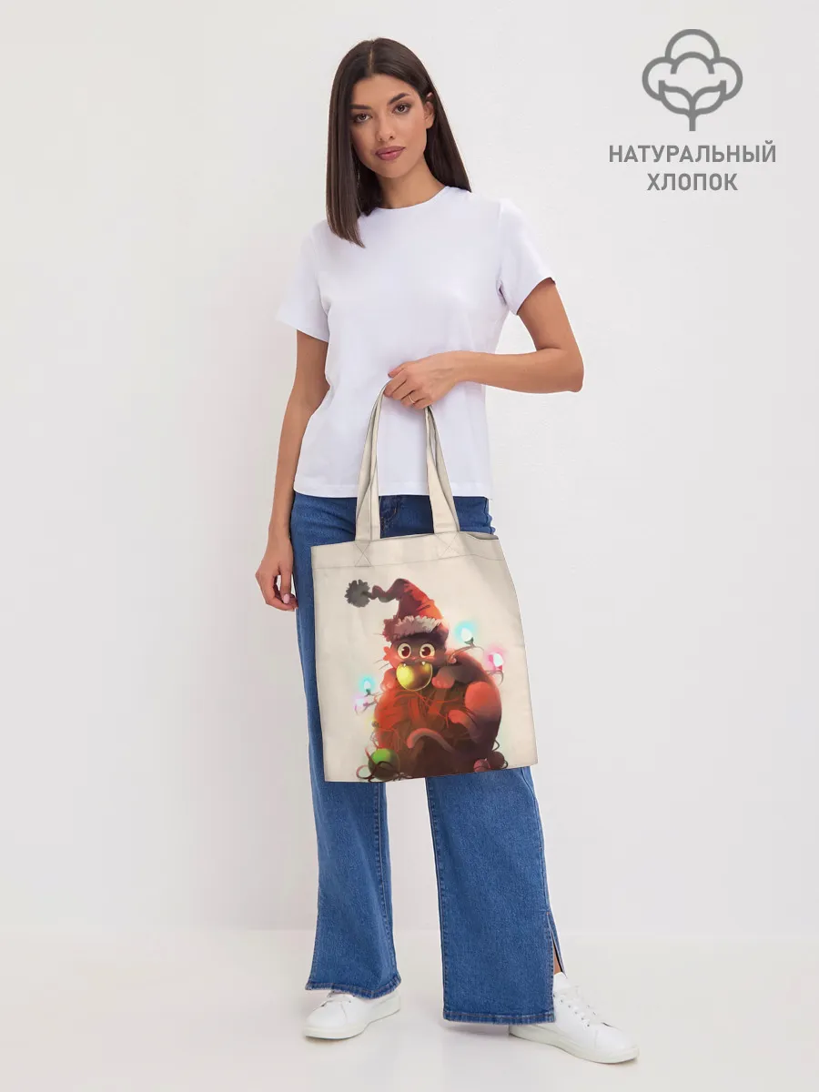 Шоппер база / Новогодний кот