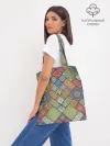 Шоппер база / Мандалы лоскутный печворк