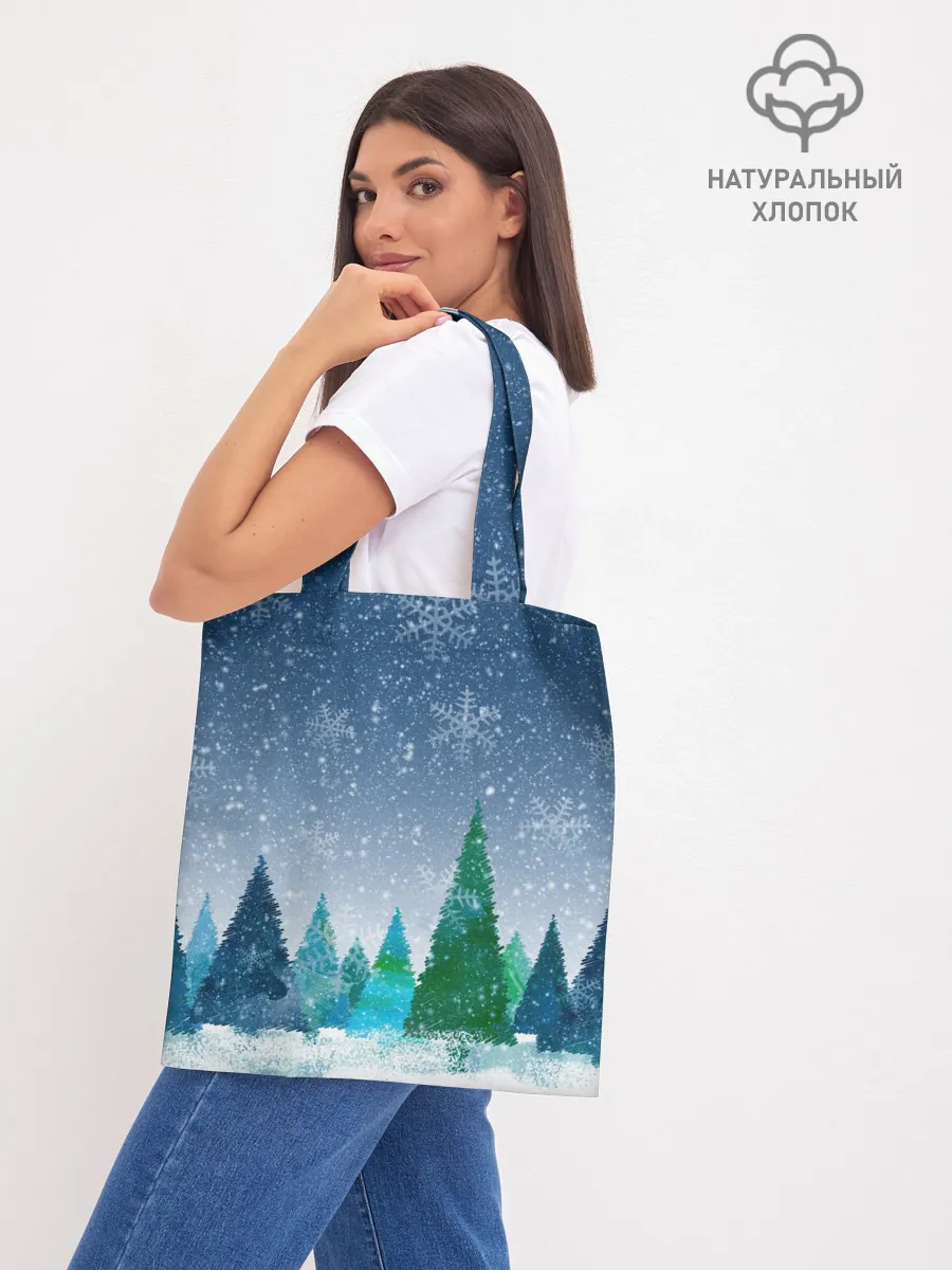 Шоппер база / Снежинки в лесу