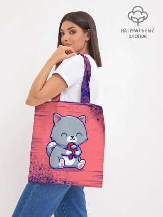 Шоппер база / AMONG US - С КОТИКОМ