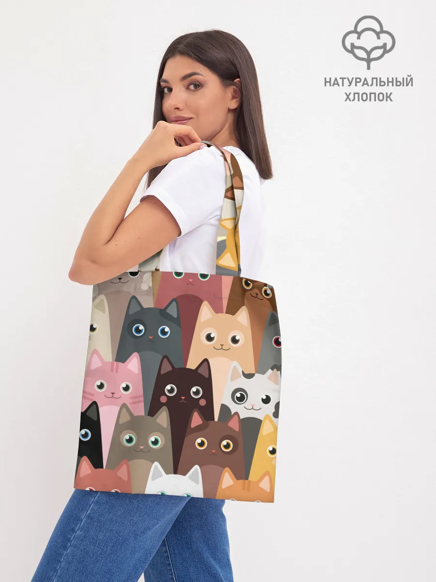 Шоппер база / Котики мультяшные