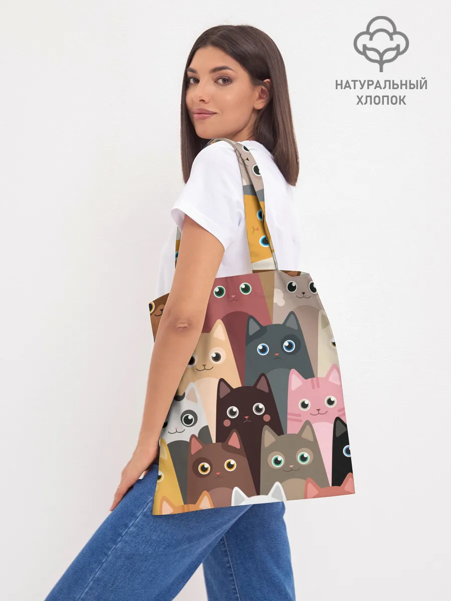 Шоппер база / Котики мультяшные