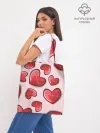 Шоппер база / Узор Сердечки для влюбленных