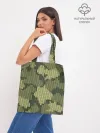 Шоппер база / вязаный принт милитари
