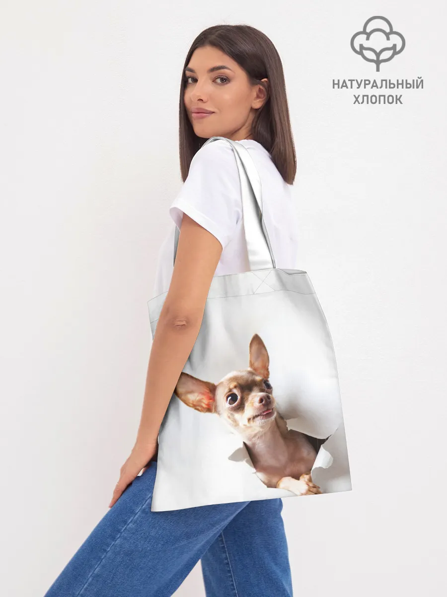 Шоппер база / Чихуахуа из бумаги вылазит