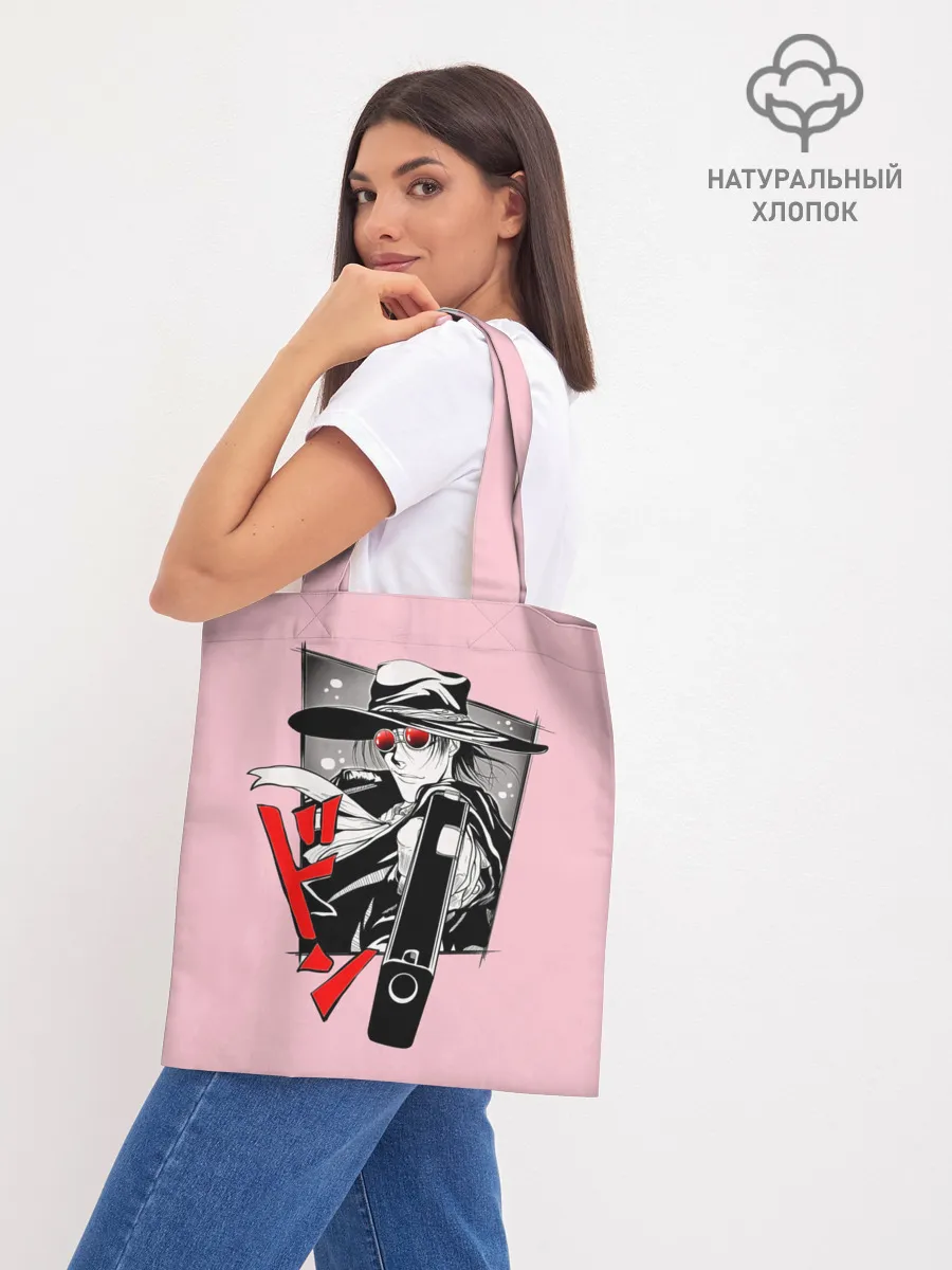 Шоппер база / Алукард на розовом фоне