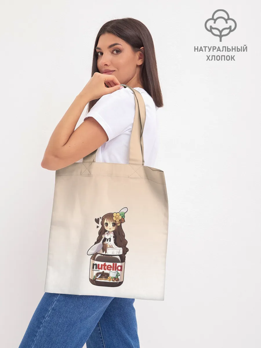 Шоппер база / анимешная девочка с нутэллой