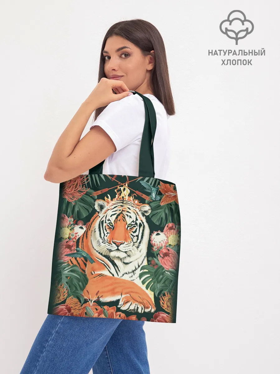 Шоппер база / Огненный Тигр в Цветах