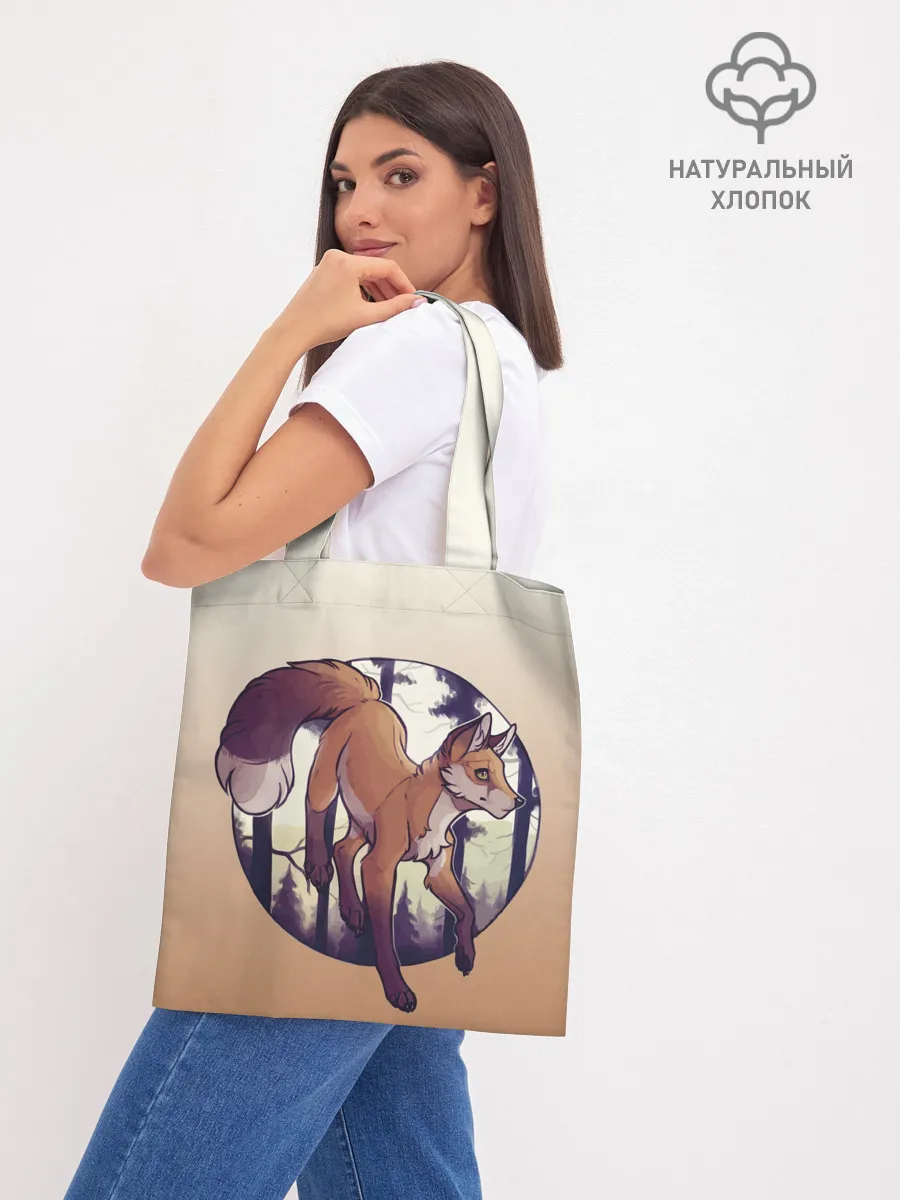 Шоппер база / Лисица рисунок