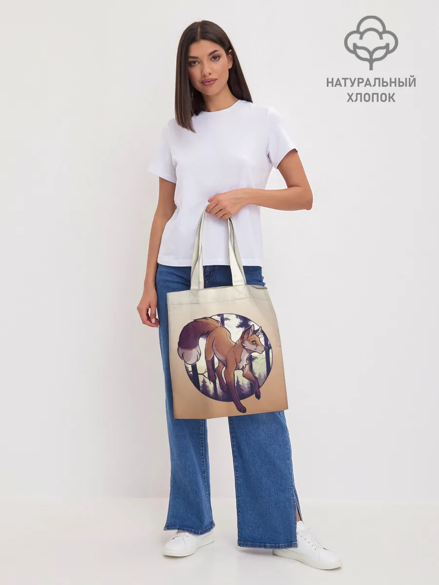 Шоппер база / Лисица рисунок