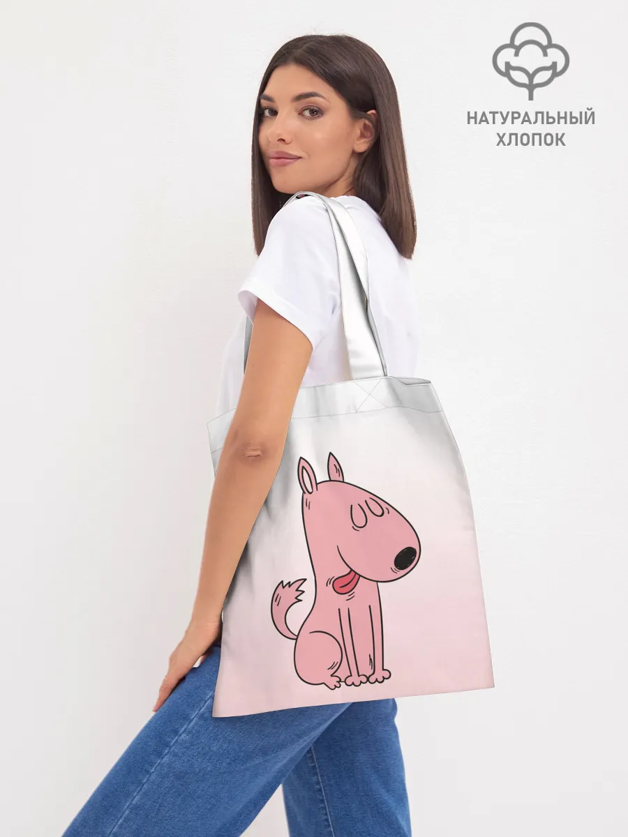 Шоппер база / мультяшный мопс