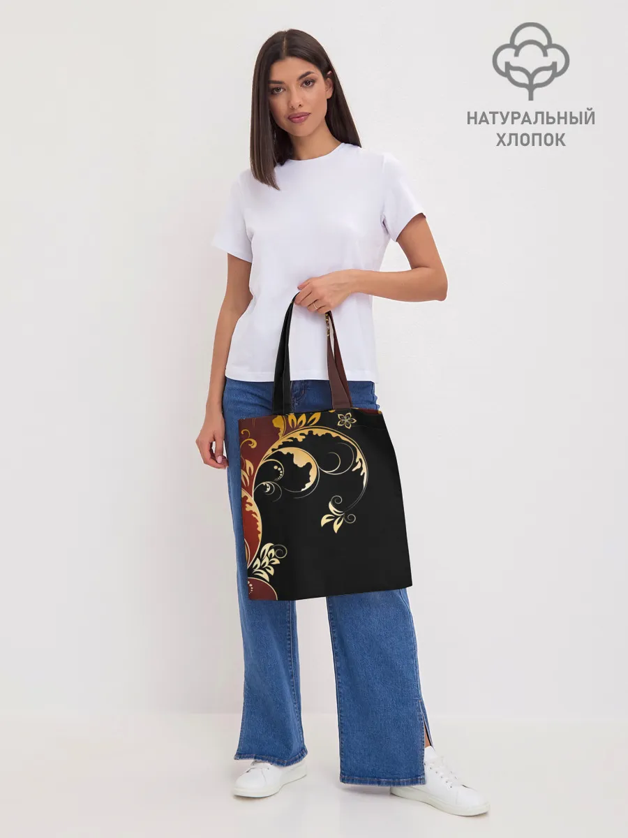 Шоппер база / Узор - Хохлома