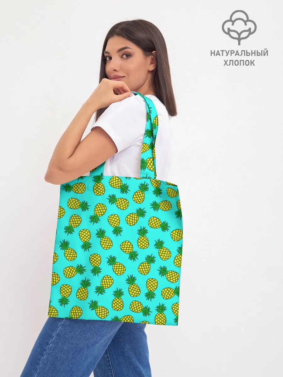 Шоппер база / Ананасы аква