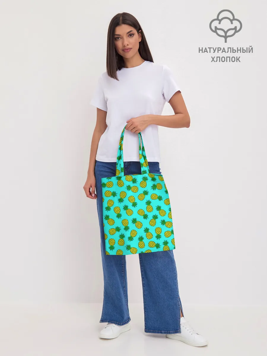 Шоппер база / Ананасы аква